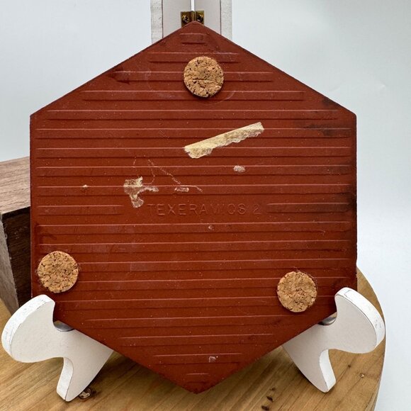 Vintage Hand Painted Apple Texeramics Quarry Tile Trivet - Picture 6 of 9